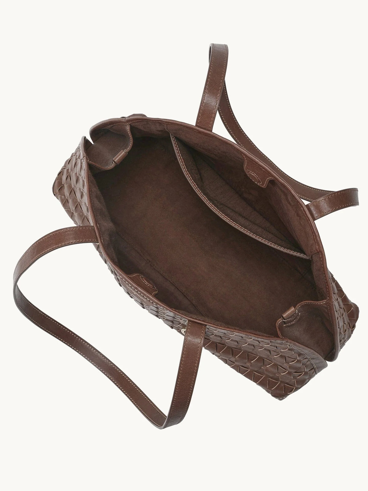 Handbag with lattice shellseeker pattern