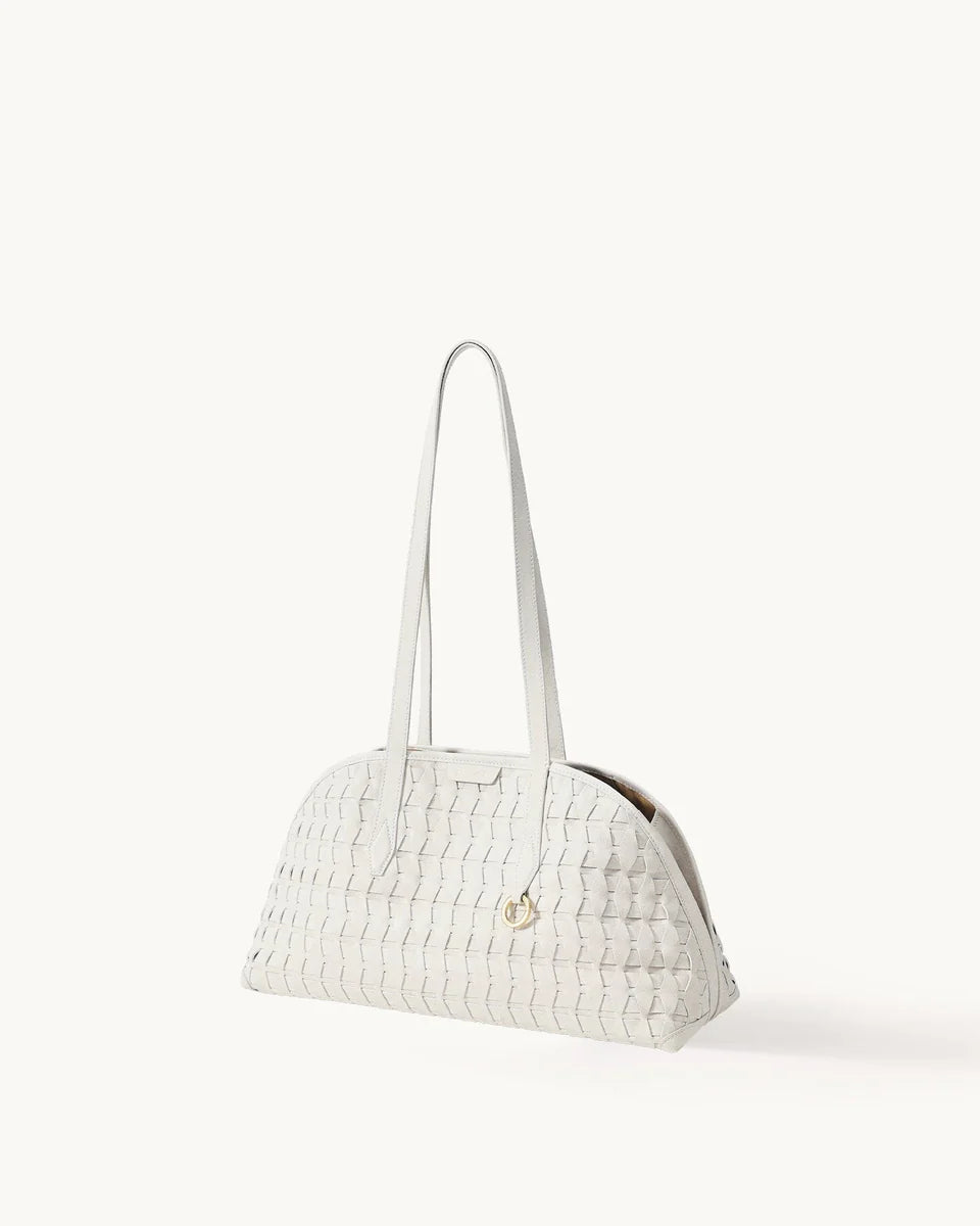Handbag with lattice shellseeker pattern