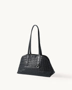 Handbag with lattice shellseeker pattern