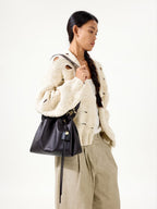 Small Gather Bag Set - Ochre Suede